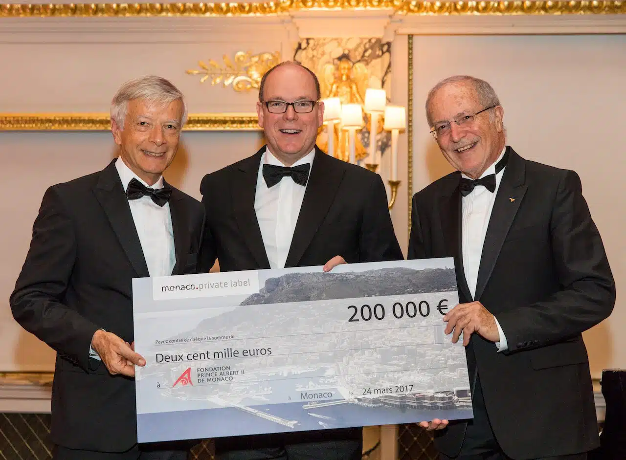 Monaco Private Label – Remise de chèque